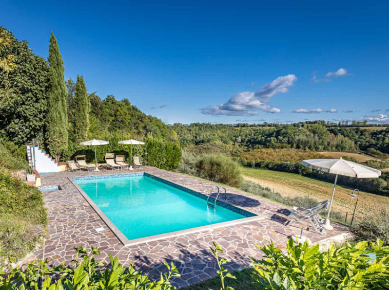 Country House San Gimignano Siena Tuscany Swimming Pool