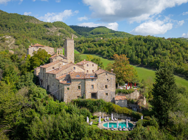 Castle Mercatello Metauro Borgo Marche Italy Agriturismo