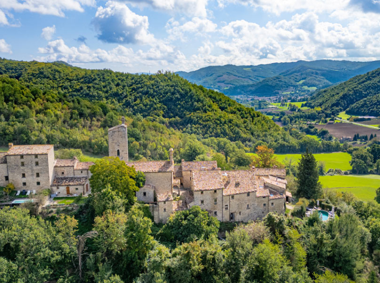 Castle Mercatello Metauro Borgo Marche Italy Agriturismo