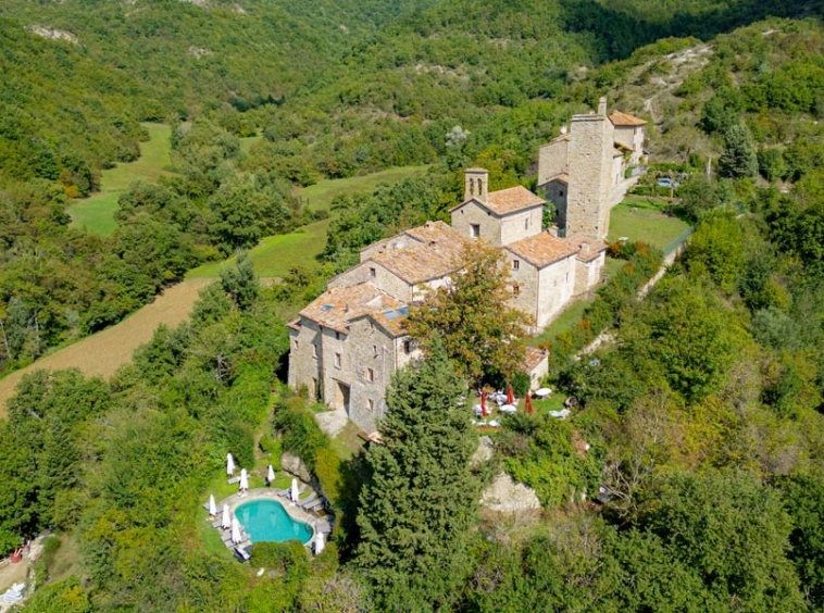 Castle Mercatello Metauro Borgo Marche Italy Agriturismo