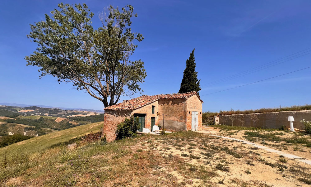 Farmhouse Mombaroccio Pesaro Marche Italy Pool Panorama