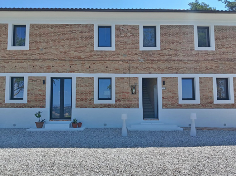 Farmhouse Mombaroccio Pesaro Marche Italy Pool Panorama