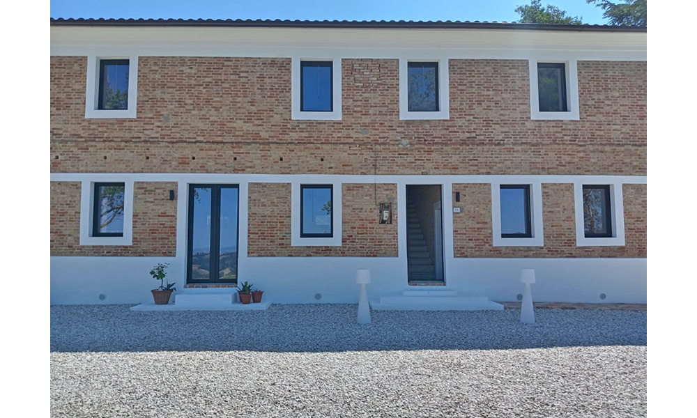 Farmhouse Mombaroccio Pesaro Marche Italy Pool Panorama