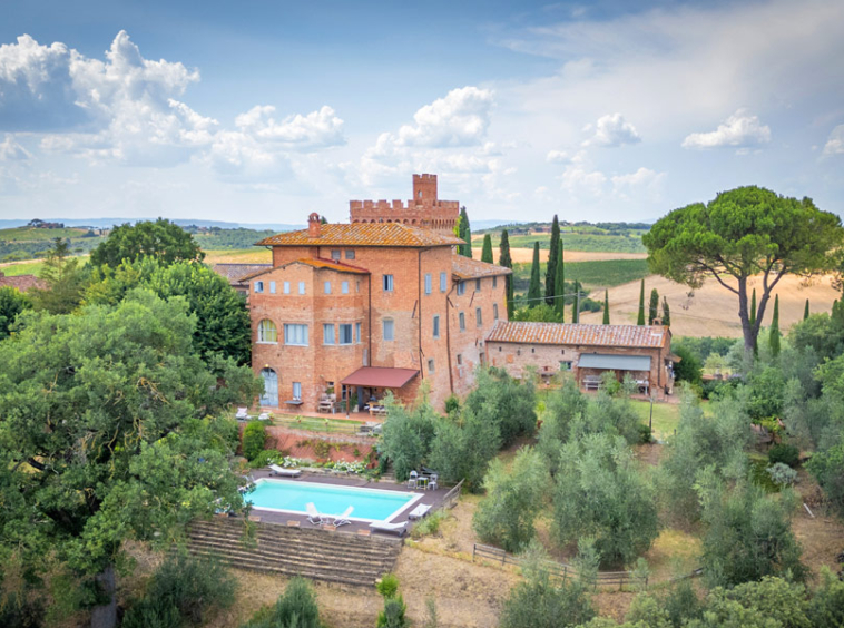 Medieval Villa Montepulciano Siena Tuscany Italy