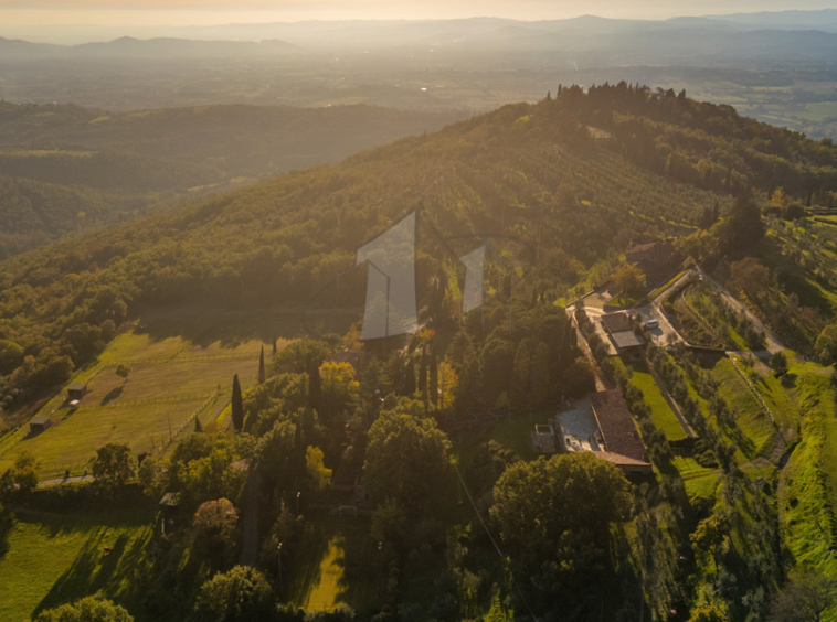 Villa Arezzo Tuscany Tennis Court Italy