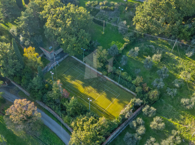 Villa Arezzo Tuscany Tennis Court Italy