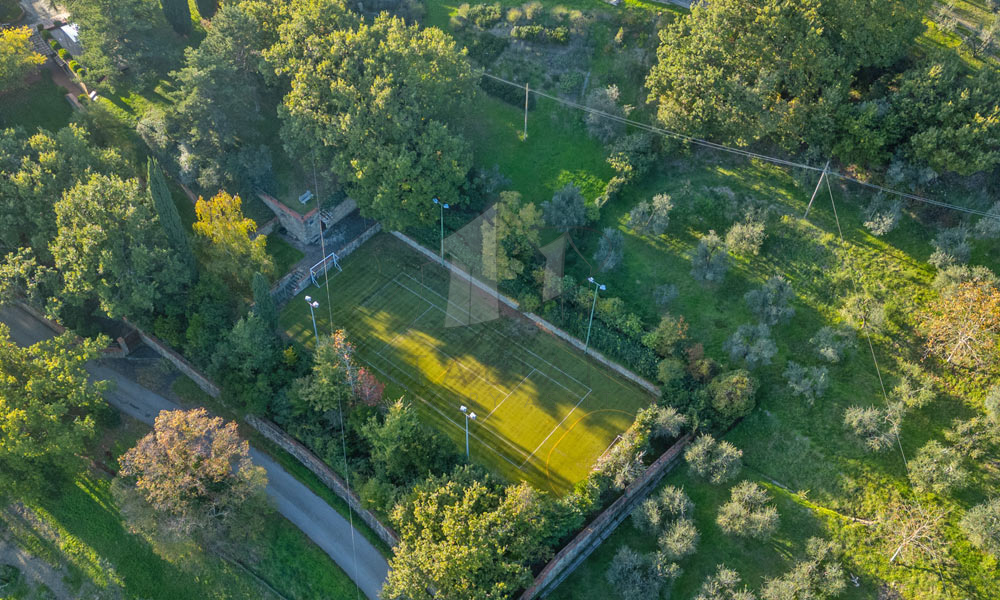 Villa Arezzo Tuscany Tennis Court Italy