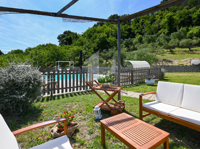 Agriturismo Ponzano Fermo Marche Italy Panorama Pool