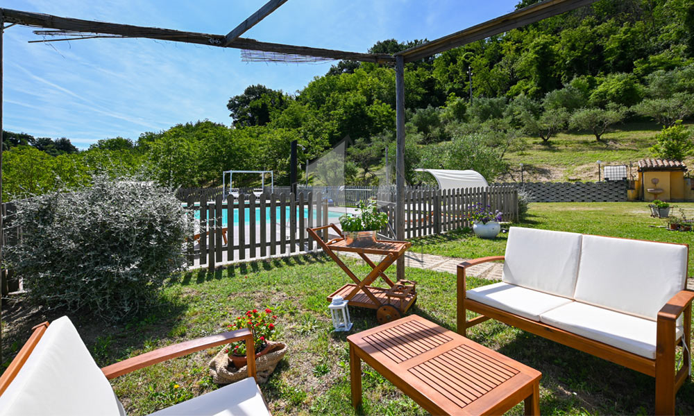 Agriturismo Ponzano Fermo Marche Italy Panorama Pool