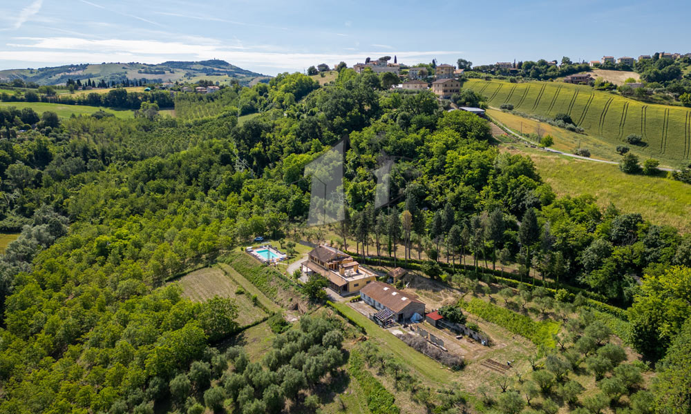 Agriturismo Ponzano Fermo Marche Italy Panorama Pool