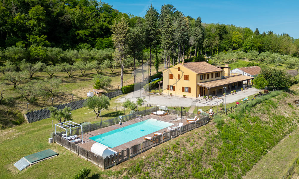 Agriturismo Ponzano Fermo Marche Italy Panorama Pool