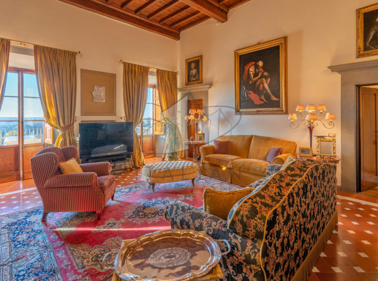 Historic Villa Chianti Vineyard Florence Tuscany Italy