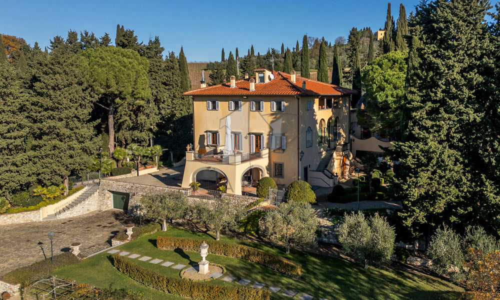 Historic Villa Chianti Vineyard Florence Tuscany Italy
