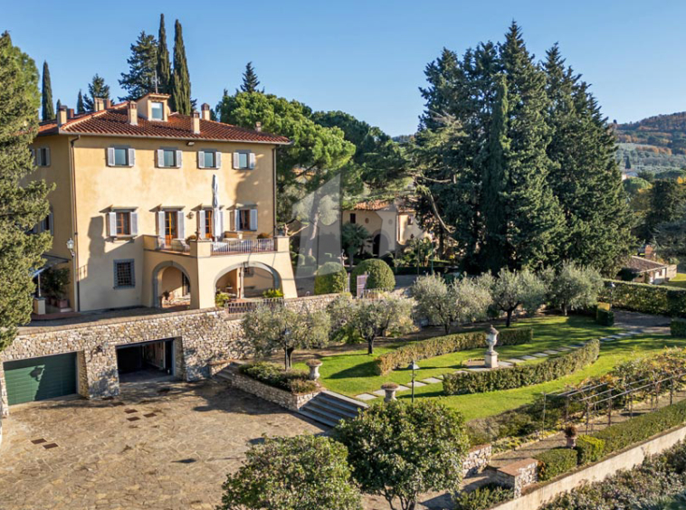 Historic Villa Chianti Vineyard Florence Tuscany Italy