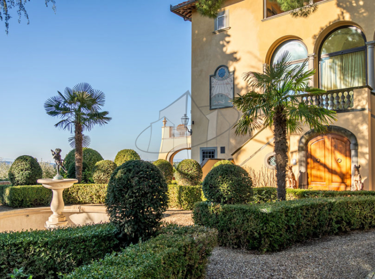 Historic Villa Chianti Vineyard Florence Tuscany Italy
