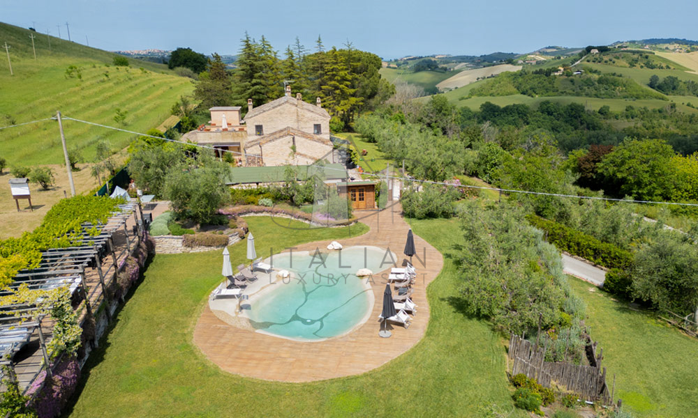 Farmhouse Fermo Marche Italy Panorama