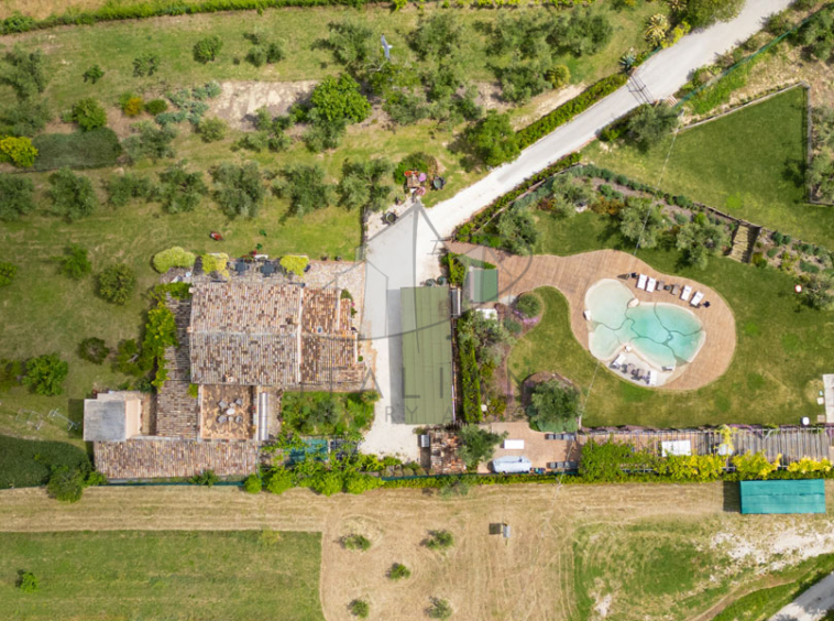 Farmhouse Fermo Marche Italy Panorama