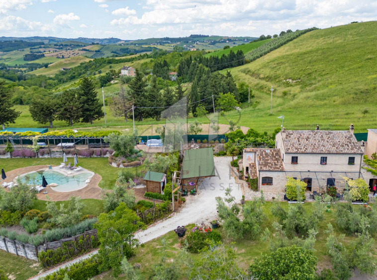 Farmhouse Fermo Marche Italy Panorama