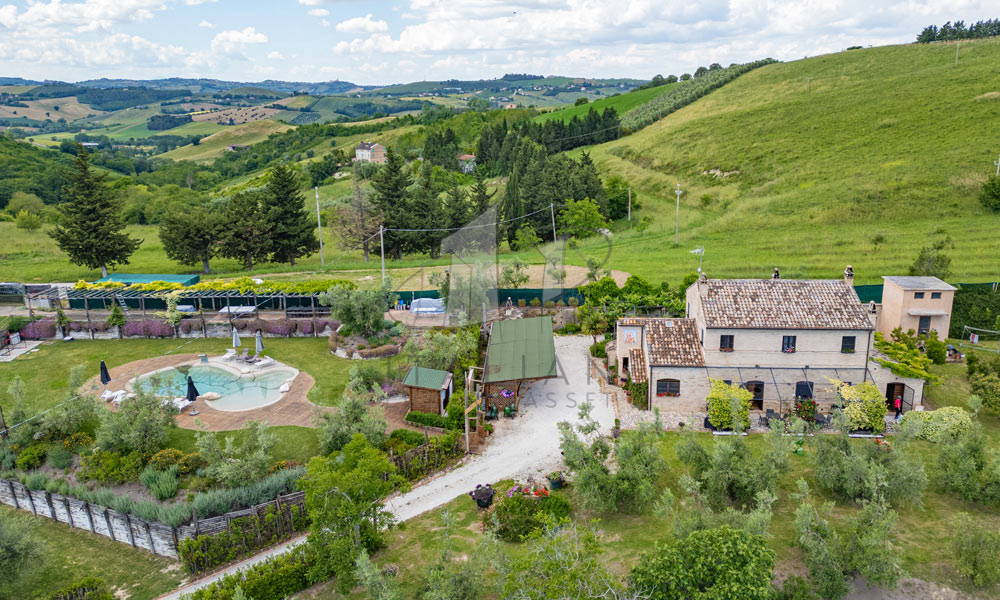 Farmhouse Fermo Marche Italy Panorama