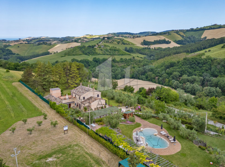 Farmhouse Fermo Marche Italy Panorama