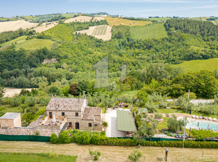 Farmhouse Fermo Marche Italy Panorama