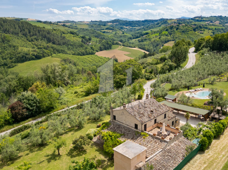 Farmhouse Fermo Marche Italy Panorama