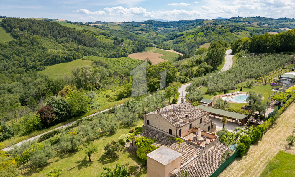Farmhouse Fermo Marche Italy Panorama