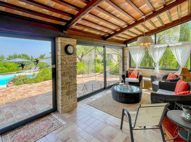Farmhouse Sant Angelo In Pontano Marche Italy Pool