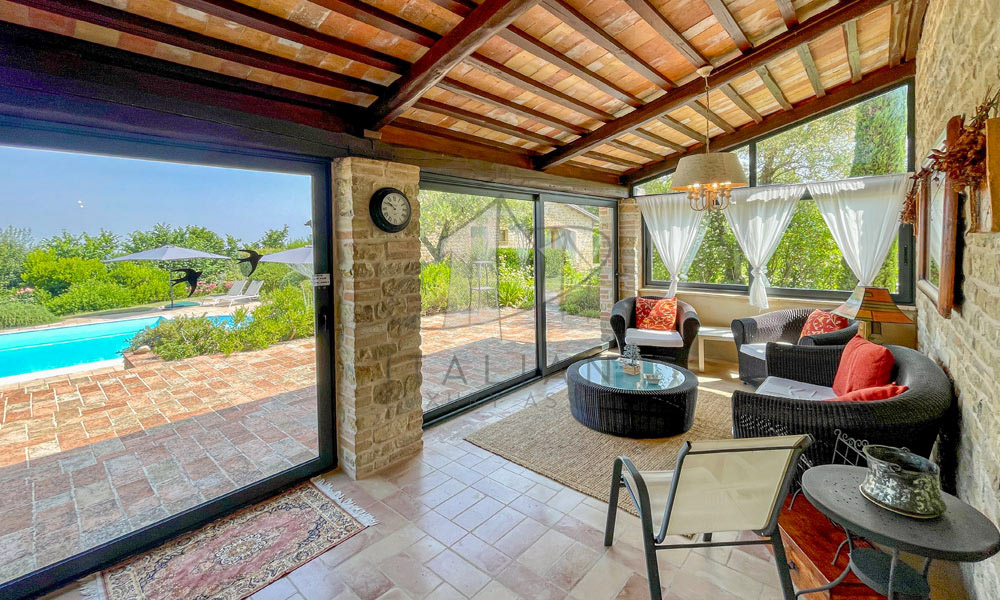 Farmhouse Sant Angelo In Pontano Marche Italy Pool