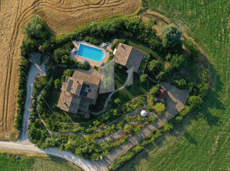 Farmhouse Sant Angelo In Pontano Marche Italy Pool