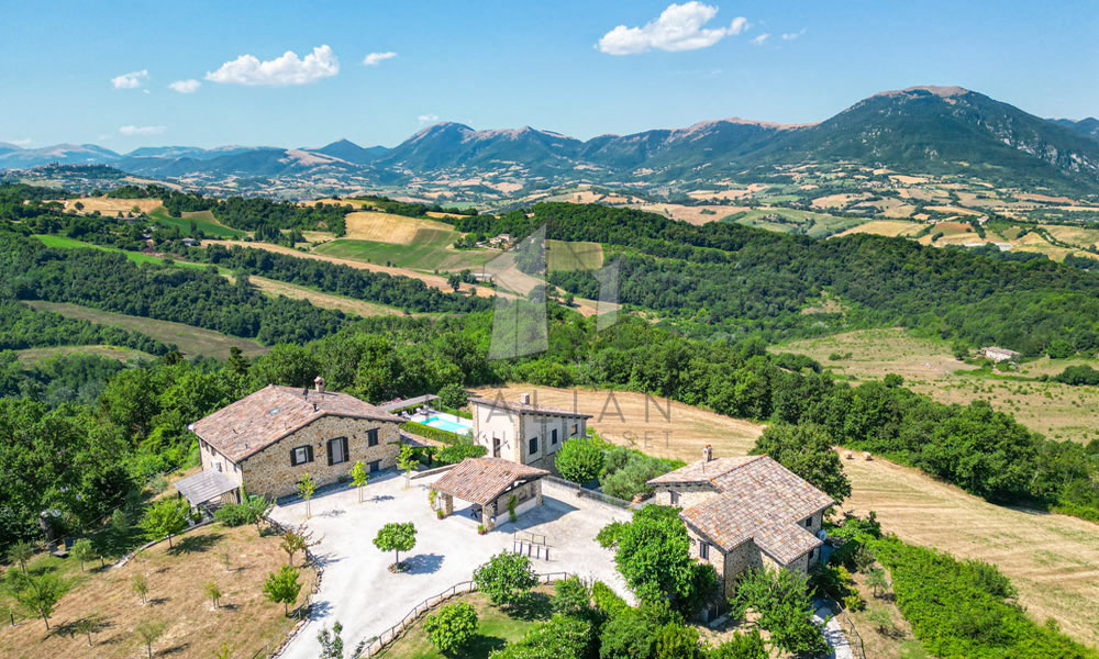 Hamlet Castelraimondo Macerata Marche Italy Panorama