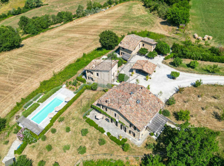 Hamlet Castelraimondo Macerata Marche Italy Panorama