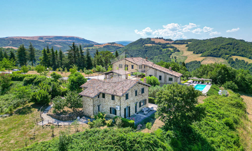 Hamlet Castelraimondo Macerata Marche Italy Panorama