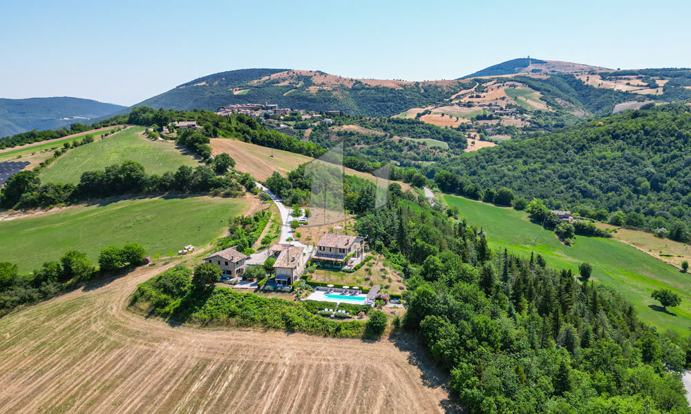 Hamlet Castelraimondo Macerata Marche Italy Panorama