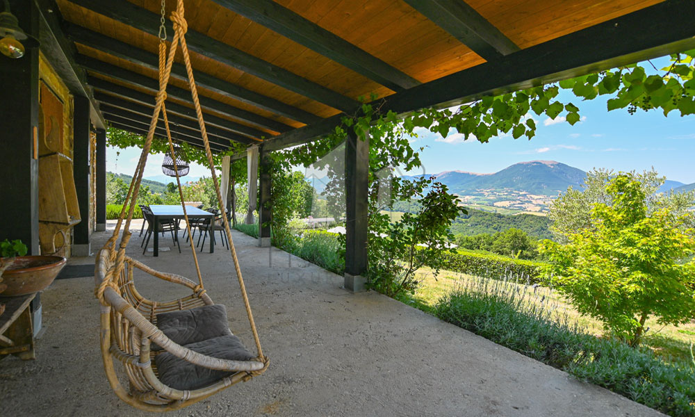 Hamlet Castelraimondo Macerata Marche Italy Panorama