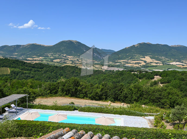 Hamlet Castelraimondo Macerata Marche Italy Panorama