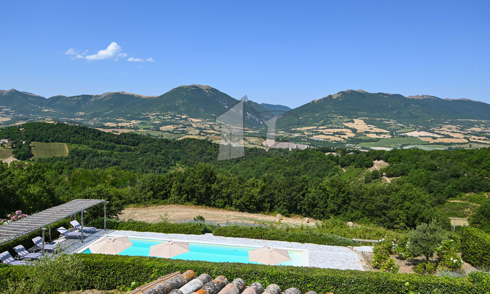 Hamlet Castelraimondo Macerata Marche Italy Panorama