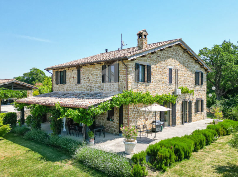 Hamlet Castelraimondo Macerata Marche Italy Panorama