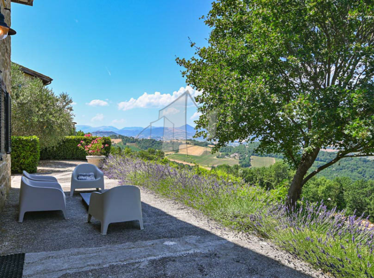 Hamlet Castelraimondo Macerata Marche Italy Panorama
