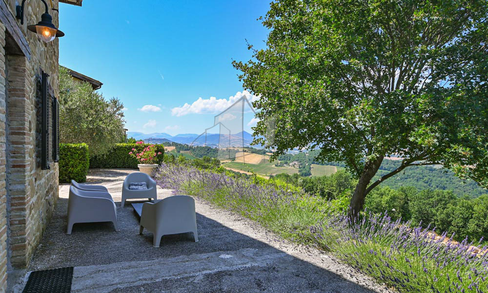 Hamlet Castelraimondo Macerata Marche Italy Panorama