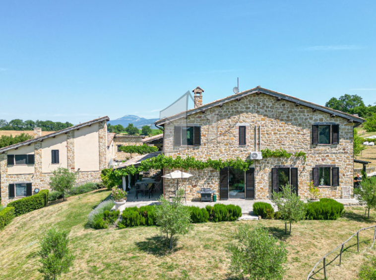 Hamlet Castelraimondo Macerata Marche Italy Panorama