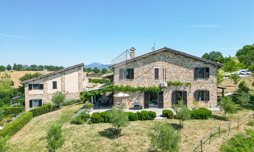 Hamlet Castelraimondo Macerata Marche Italy Panorama