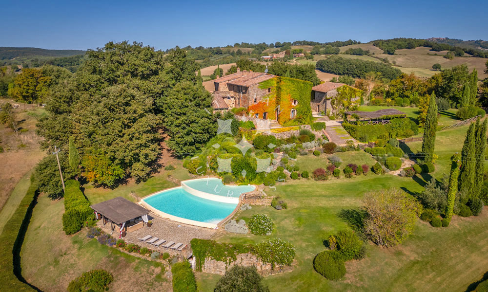 Country Estate Chiusdino Siena Tuscany Italy Pool