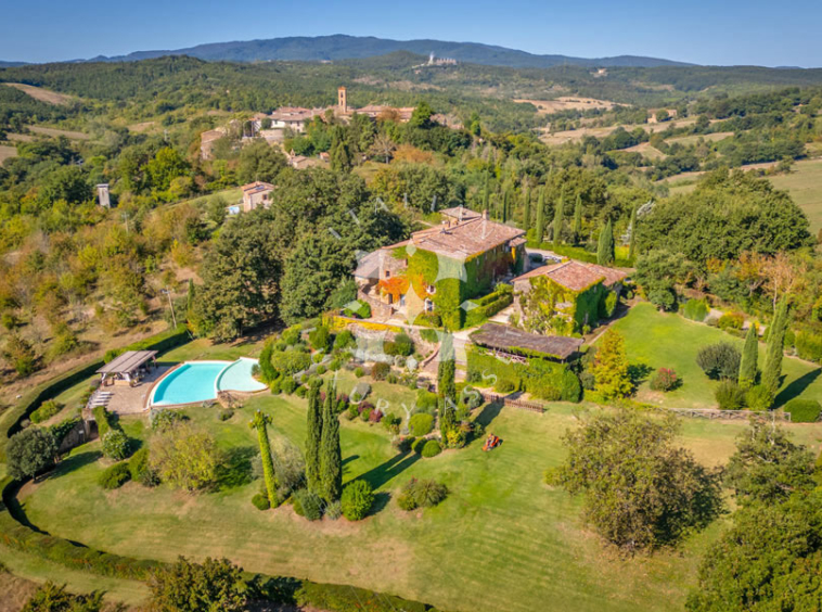 Country Estate Chiusdino Siena Tuscany Italy Pool
