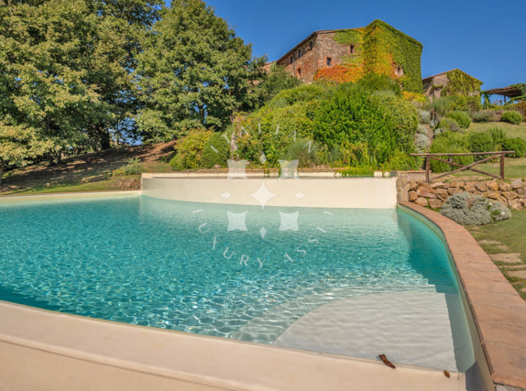 Country Estate Chiusdino Siena Tuscany Italy Pool