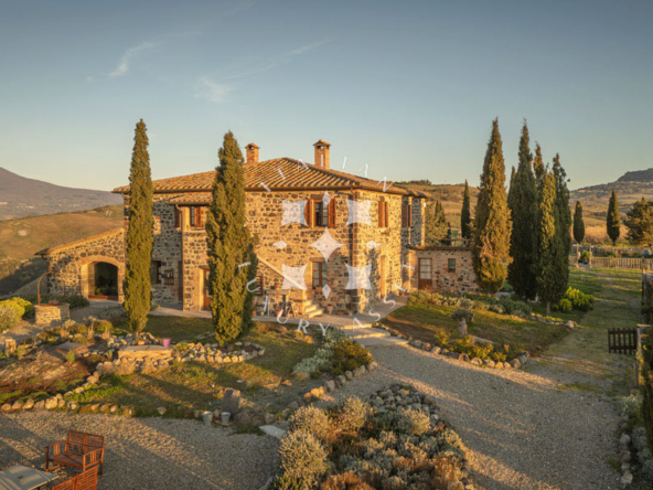 Country House Radicofani Siena Tuscany Italy Panorama