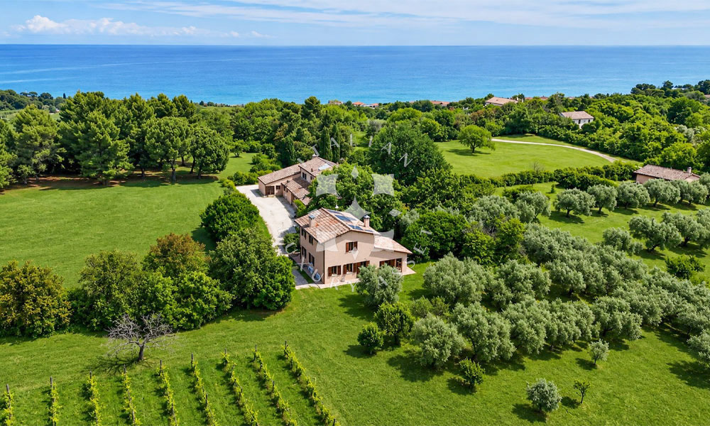 Villa Fano Marche Italy Seaview Panorama