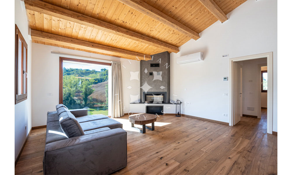 Country House Mogliano Marche Pool Panorama