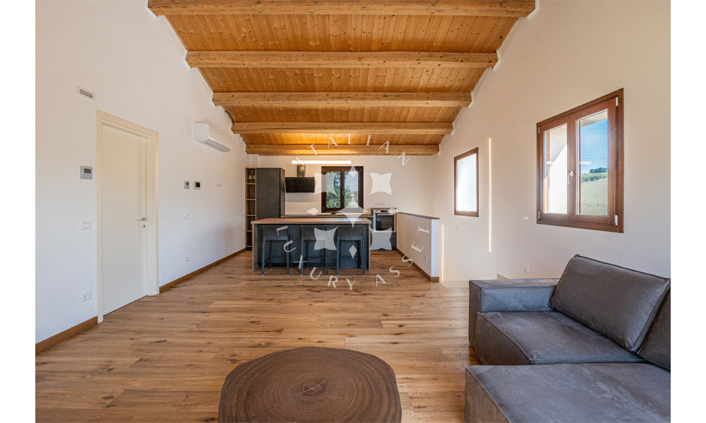 Country House Mogliano Marche Pool Panorama
