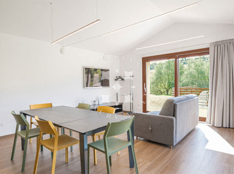 Country House Mogliano Marche Pool Panorama